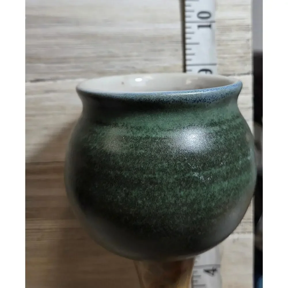 Studio Pottery Goblet Signed Willingham Hand Thrown Stoneware 9
